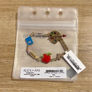 Alex and Ani Colorful Teacher Charm Bracelet